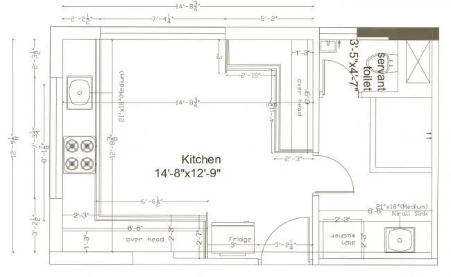 CAD Kitchen Background